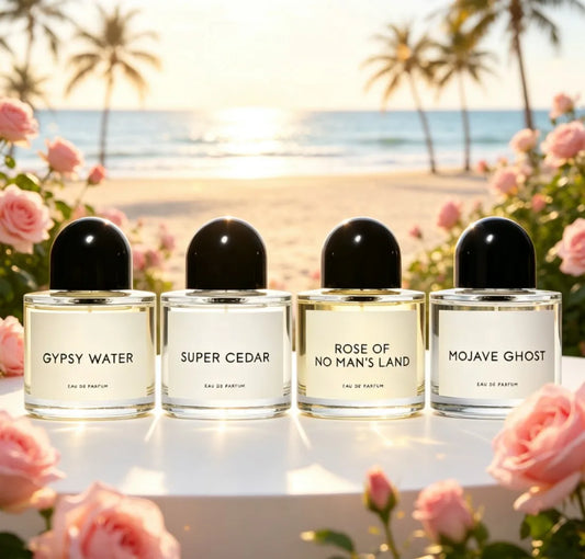 BYREDOO series of four neutral perfume, with a variety of fragrance options, flowers and fruits wood fragrance, high-end gift box packaging, unique fragrance, lasting fragrance, suitable for any venue, the best choice for gif