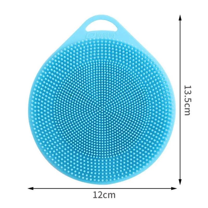 1Pcs Silicone Dish Bowl Scrubber Dirt Cleaning Kitchen Towel For Non-Stick Oil Cleaning Washing Tool Kitchen Cleaning Brush