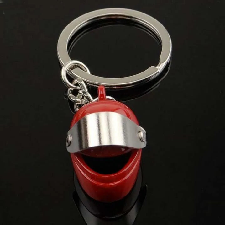 Hot metal Motorcycle Helmet Key Chain Fashion Stereo Motorcycle Helmets Safety Auto Bag Car Key Ring KeyChain Gift jewelry 17021
