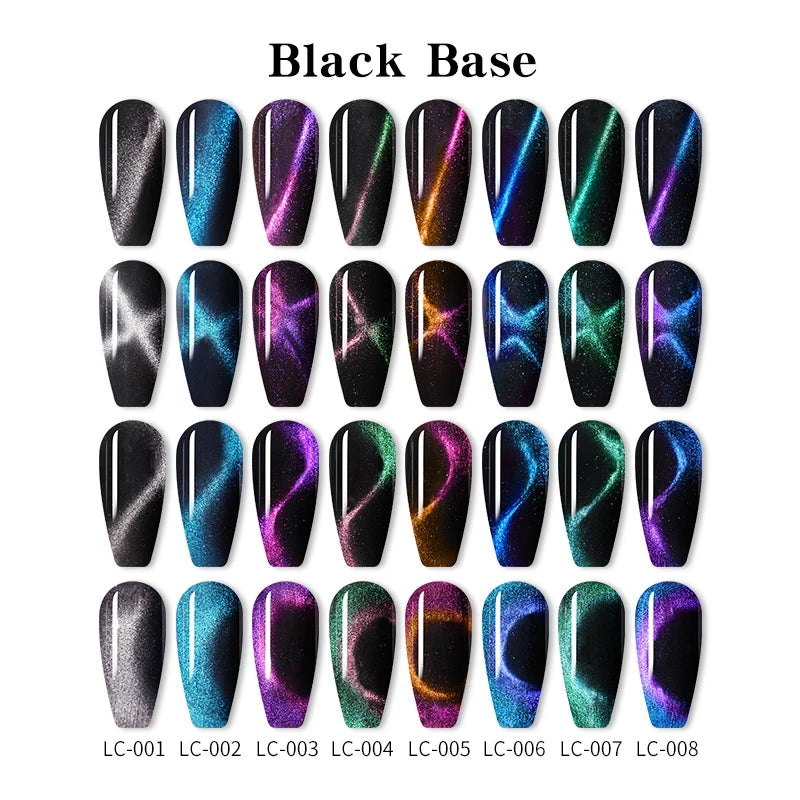 LILYCUTE 7ml 9D Cat Magnetic Gel Nail Polish Iridescent Magnet Semi