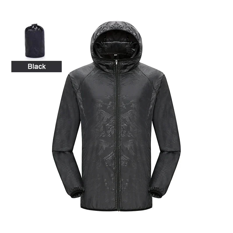 LNGXO Unisex Waterproof Windbreaker