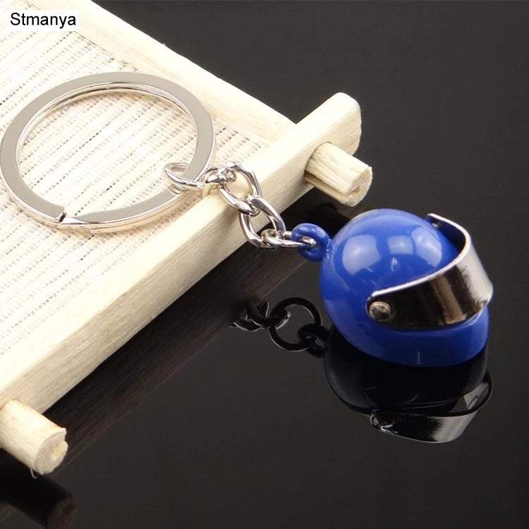 Hot metal Motorcycle Helmet Key Chain Fashion Stereo Motorcycle Helmets Safety Auto Bag Car Key Ring KeyChain Gift jewelry 17021