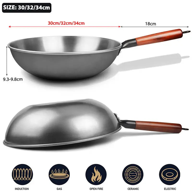 Traditional Handmade Iron Wok