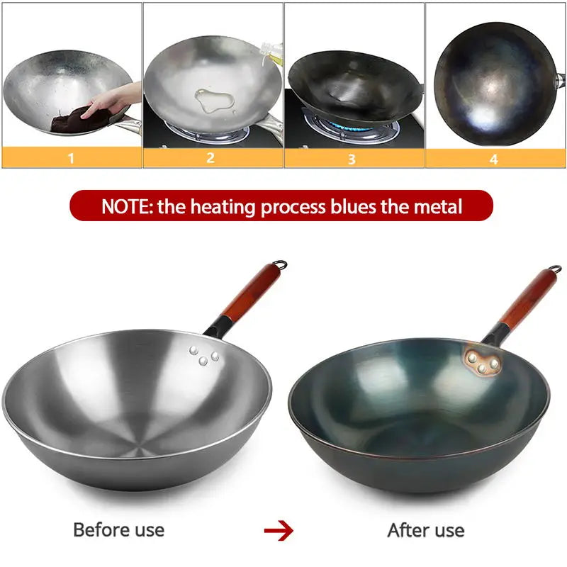 Traditional Handmade Iron Wok