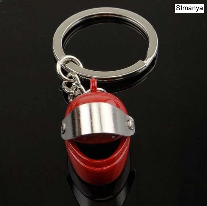 Hot metal Motorcycle Helmet Key Chain Fashion Stereo Motorcycle Helmets Safety Auto Bag Car Key Ring KeyChain Gift jewelry 17021