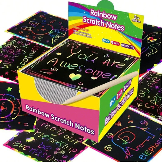 Rainbow Scratch Notes Kids Set