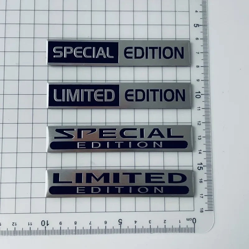 3D Metal LIMITED EDITION Emblem Sticker Aluminum Logo Car Fender Badge Trunk Decal Special EDITION Accessories