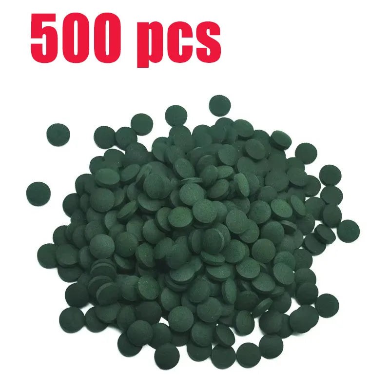 100-800pcs Spirulina Tablets Enrichment Favorite Pet Food fish crystal red shrimp pet food