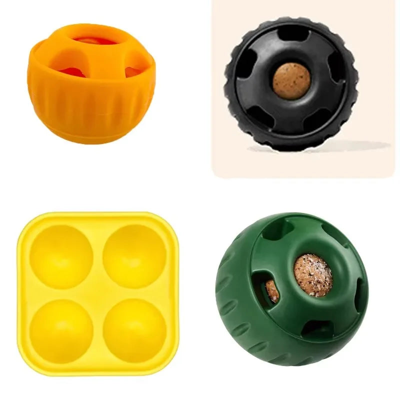 Summer pet cooling homemade snack plate, cat and dog intelligence leak food, lick food, teething slow food toy