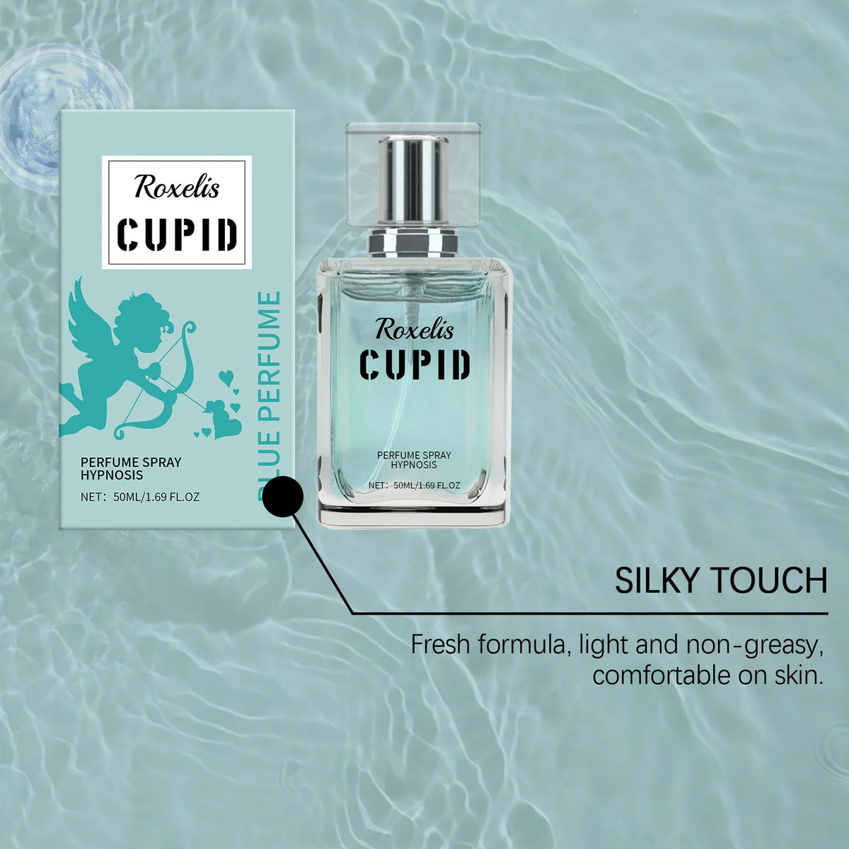 ROXELIS Cupid Blue Fresh Fruits Fragrance Enhance Men Charm Long Lasting Portable Citrus Scent For Daily Party Dating Gift