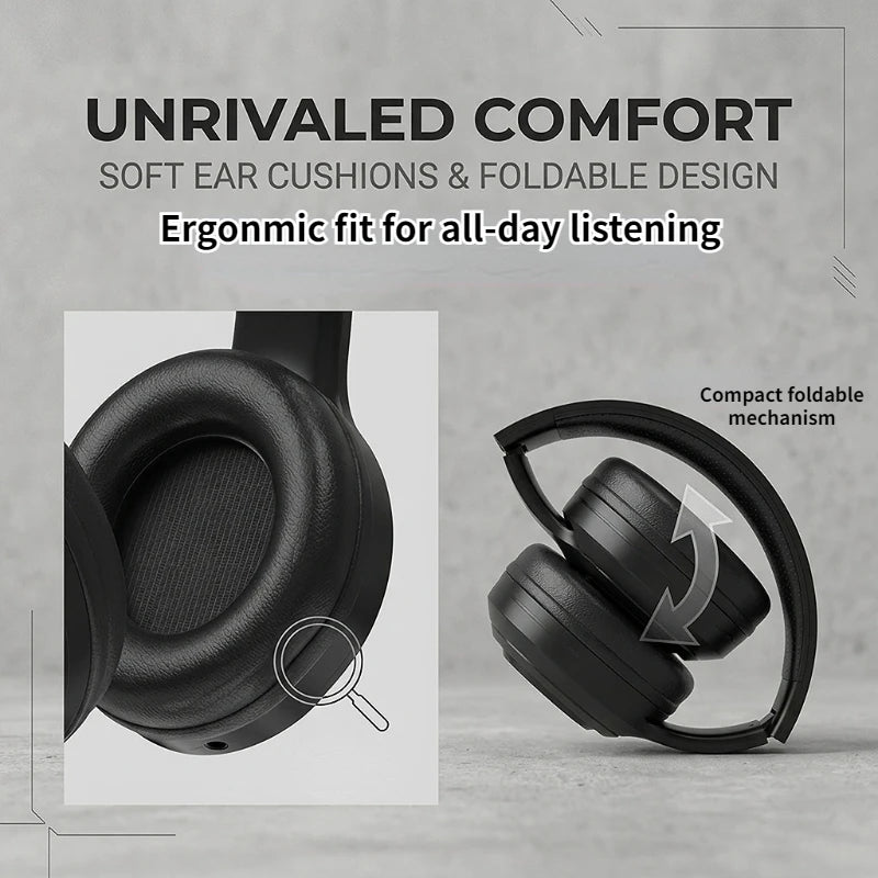 M5 Over Ear HIFI Stereo Headsets Wireless Bluetooth 5.3 Headphones Sports Gaming Earphones Support TF/AUX Noise Reduction