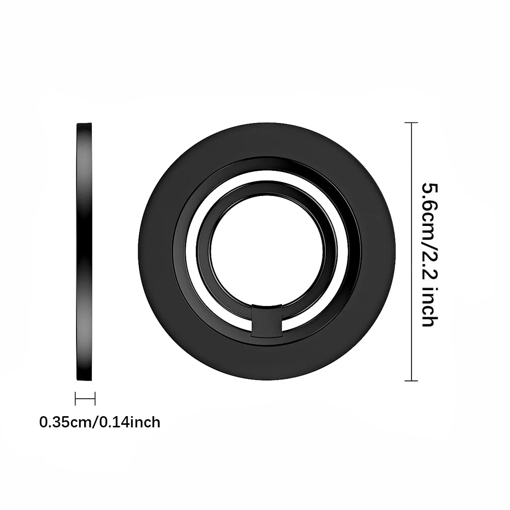 For Tablet Magnetic 2 Sections Simplicity Rotation Ring Phone Handphone Ipad Holder Double Side Silicone
