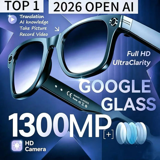 TOP 1 for Meta AI Smart Glasses 13MP Camera Video Recording 100+ Languages Translation Sunglasses Bluetooth Call Music Play