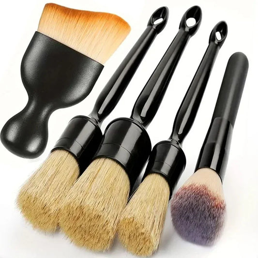 Car Detailing Brush Set Car Cleaning Brushes Sponges Towels for Car Air Vents Rim Cleaning Dirt Dust Clean Tool Wash Accessories