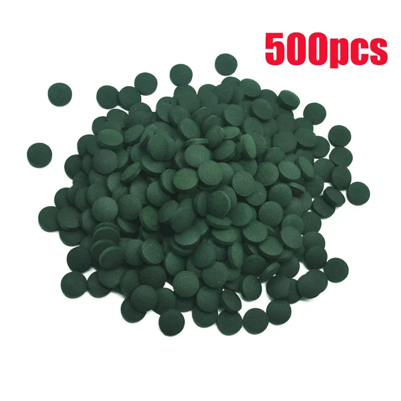 High Purity Spirulina Tablets Spiral Seaweed Enrichment Favorite Pets Food Fish Crystal Red Shrimp Fish Food Aquarium