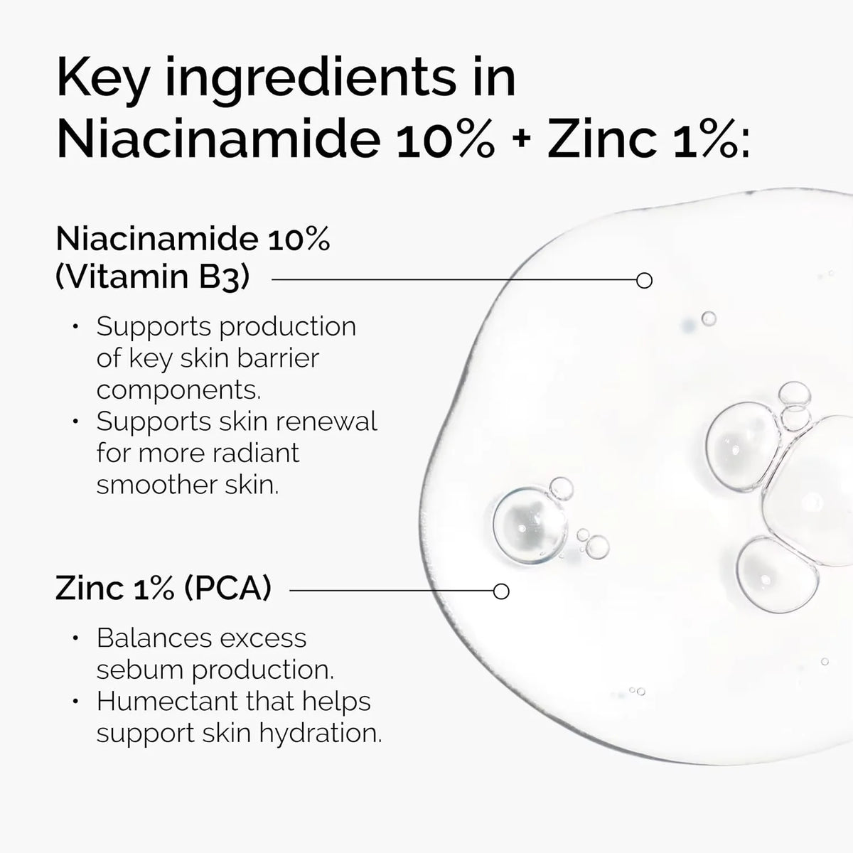 30ml Hyaluronic Acid 2% + B5 & Niacinamide 10% + Zinc 1% Facial Serum Hydrating Skin Care For Smooth Soft Hydrated skincare set