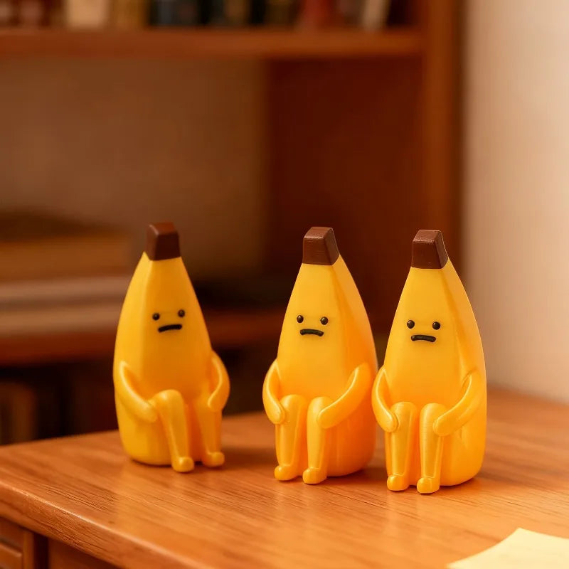 Anxious Banana decor | Creative Decor for Home, Office, and Car, Ideal for Daily , New Year, and Anniversary Gifts