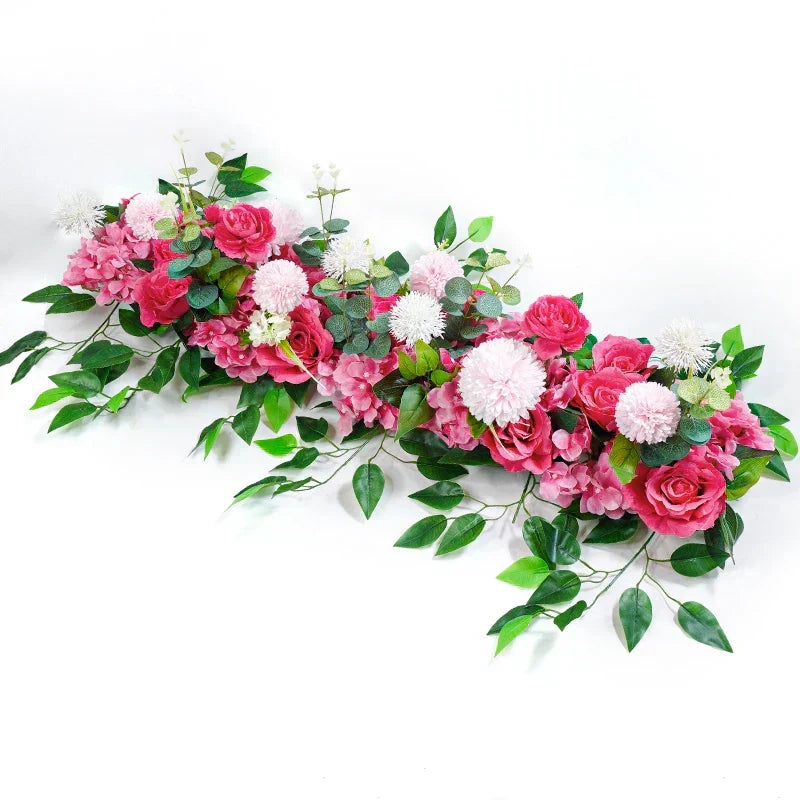 White Rose Floral Row