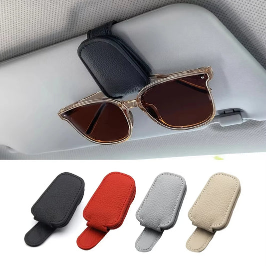 Car Sun Visor Glasses Case Holder Sunglasses Clip Ticket Card Clip Multifunction Portable Clip Auto Interior Accessories