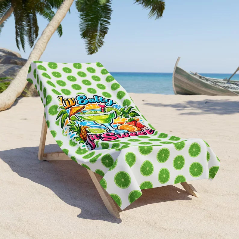 Cute Summer Towel, Quick Dry Absorbent Microfiber Beach Towel, Great for Beach & Pool Days Beach Towel Towels Bathroom