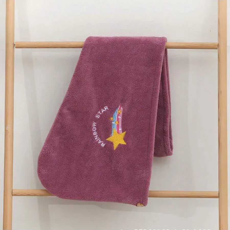 CozyFleece Embroidery Hair Cap