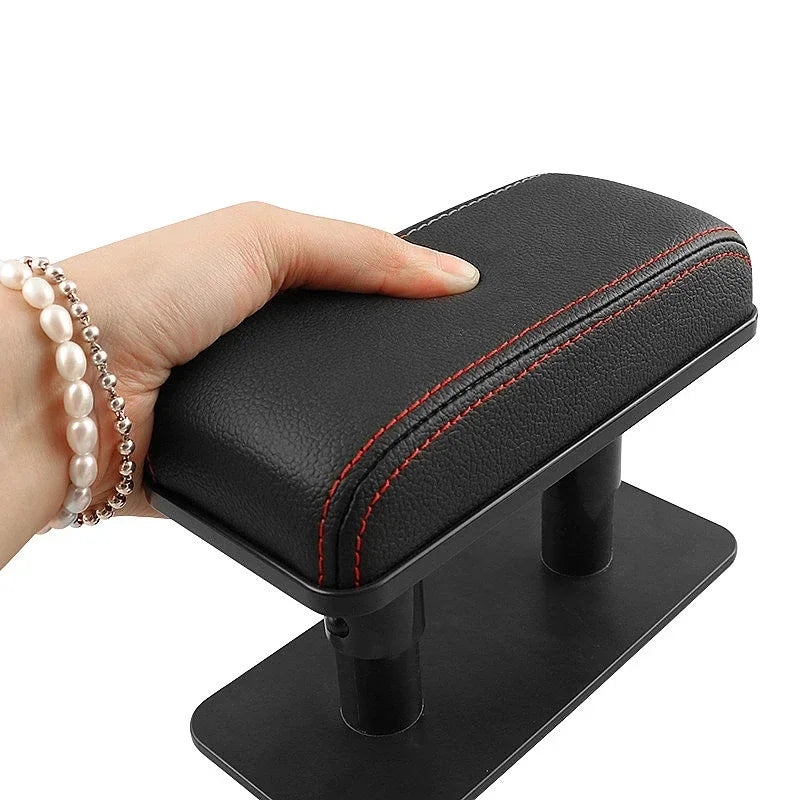 SEAMETAL Car Door Armrest Pad Adjustable Height Car Arm Rest Elbow Support Cushion PU Leather Universal Interior Protective Mats