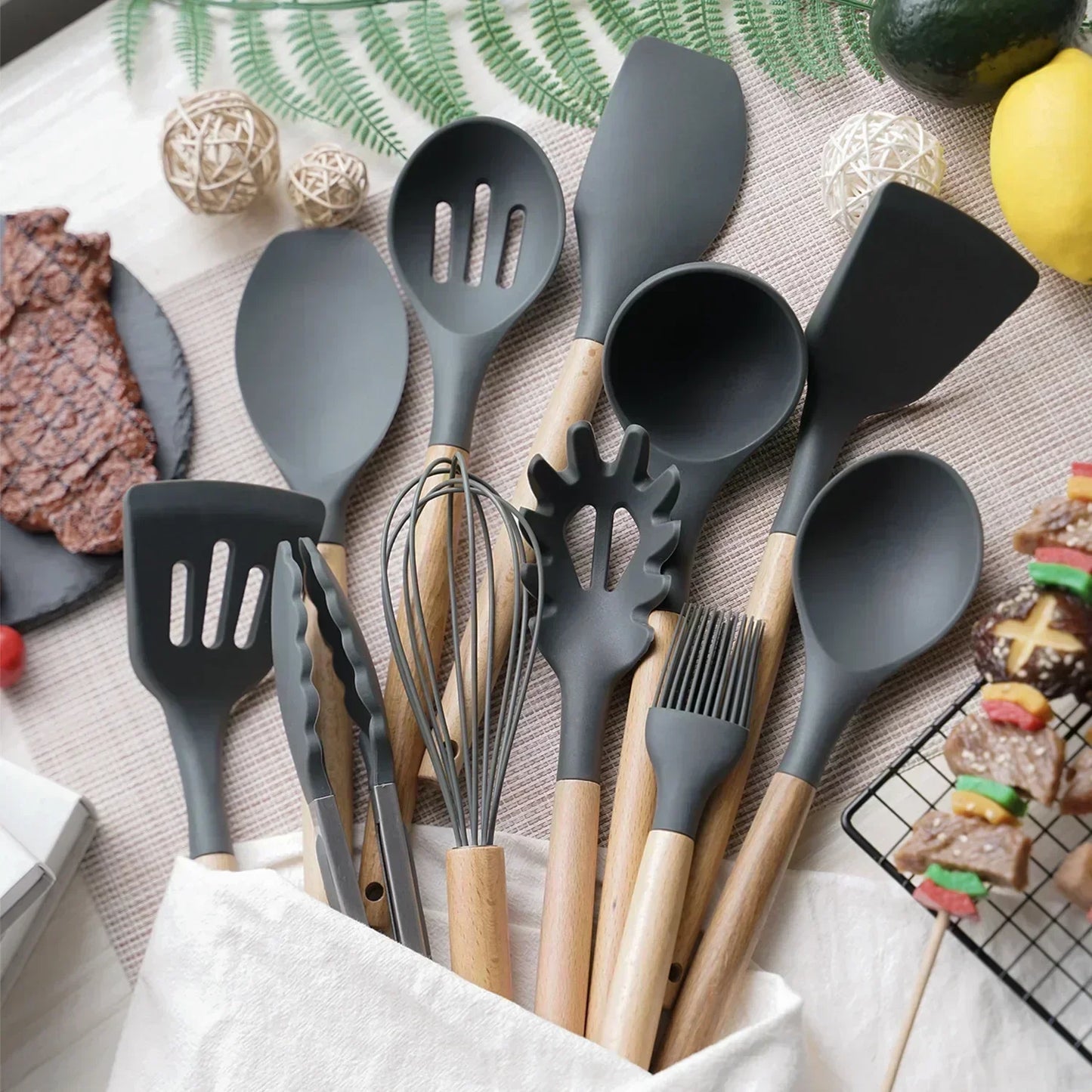 Food Grade Silicone Cookware Set