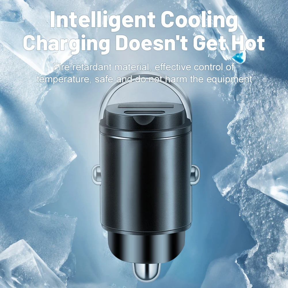 100W USB Car Charger Quick Charge Type C Car Phone Adapter For iPhone Samsung Xiaomi Huawei USB C Fast Charging Charger In Car