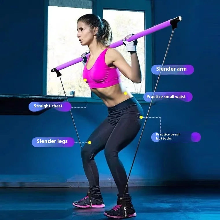 Adjustable Pilates Fitness Bar