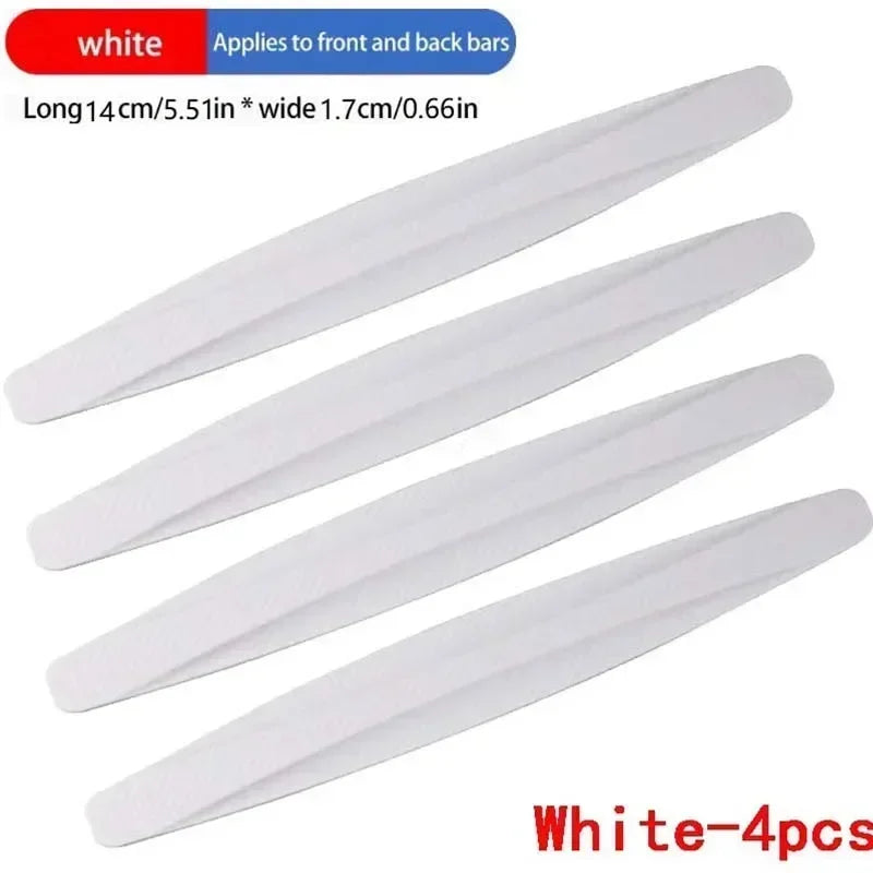 4-6 PCS Universal Anti-Collision Stickers - Front Rear Bumper Guards Anti-Scratch Car Accessories Durable Protection