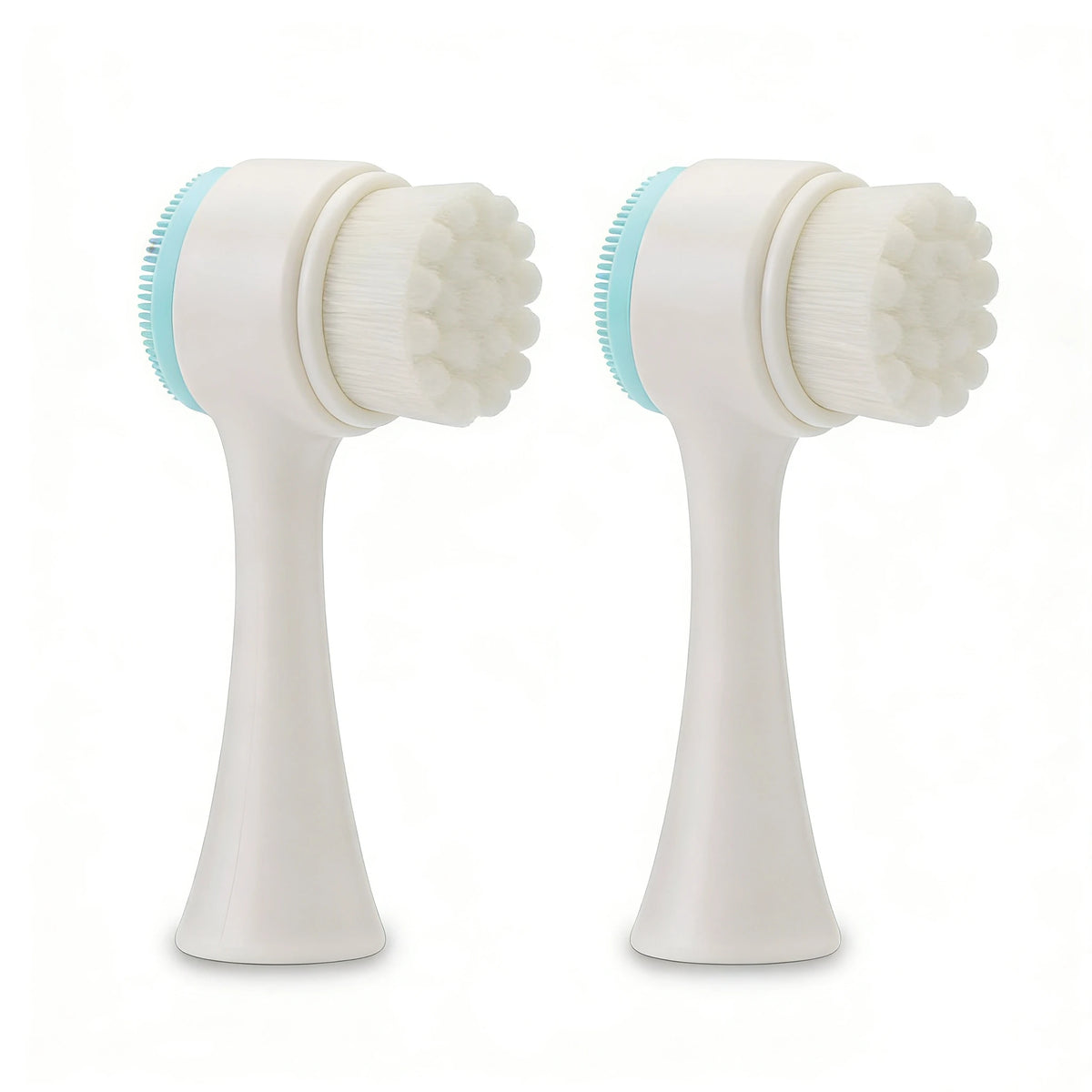 Wholesale 2/5/10PCS Double Side Facial Cleansing Brush Silicone & Soft Hair Manual Massage Facial Wash Brush Makeup Remove Tools
