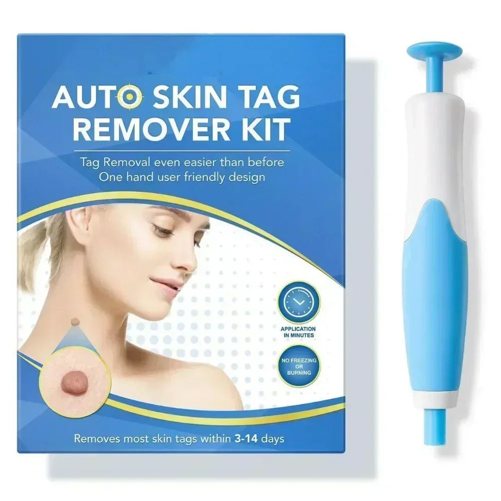 2 IN 1 Painless Auto Micro Skin Tag Removal Kit Adult Skin Tag Mole Wart Remover Device Face Cleaning Skin Care Beauty Tools