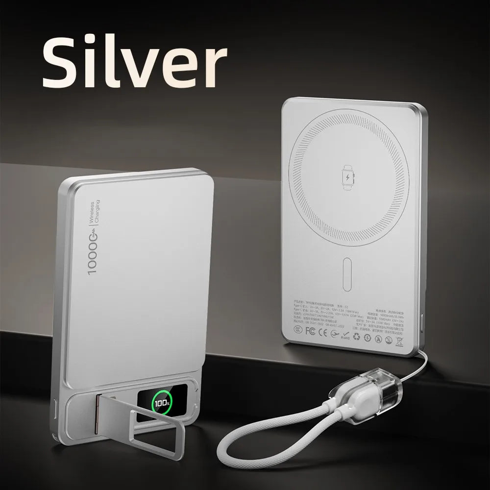 CCC Alloy Original Power Bank For MagSafe Magnetic Wireless 20W Fast Charger Portable External Battery For iPhone 17 16 iWatch10