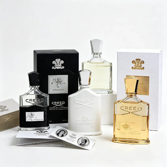 Aventus Legendary Men's Fragrance, Silver Mountain Water Men's Perfume, Royal Oud, and Original Vetiver Women's Perfume