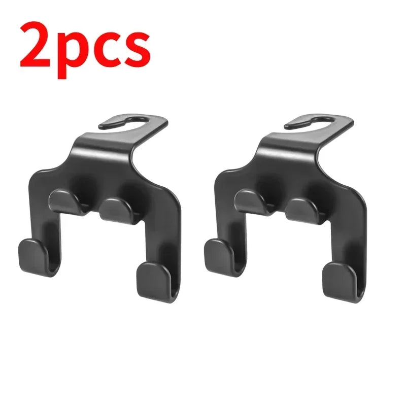 1/2Pcs Universal Car Backseat Multifunction Phone Holder with Hook for Rear Seat Storage Mount Auto Organizer Accessories