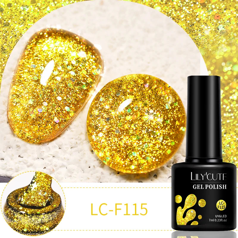 LILYCUTE 7ml 9D Cat Magnetic Gel Nail Polish Iridescent Magnet Semi