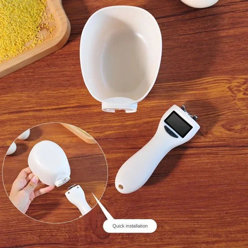 dogs accesPet Food Measuring Scoop Electronic Dog Cat Food Measuring Cup Digital Spoon Scale Kitchen Food Scale with LED Display
