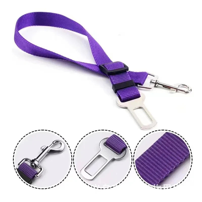 1-4Pcs Pet Cat Dog Car Seat Belt Suitable For Universal Safety Buckle Adjustable Safety Rope Dog Car Seat Belts Dog Accessoires
