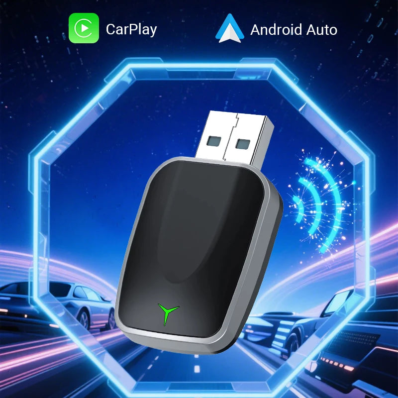 2025 New Upgrade CarPlay Box Stable Wireless Smart Connection Instant Pairing Drive Smarter Plug&Play Wired to Wireless Mini Box