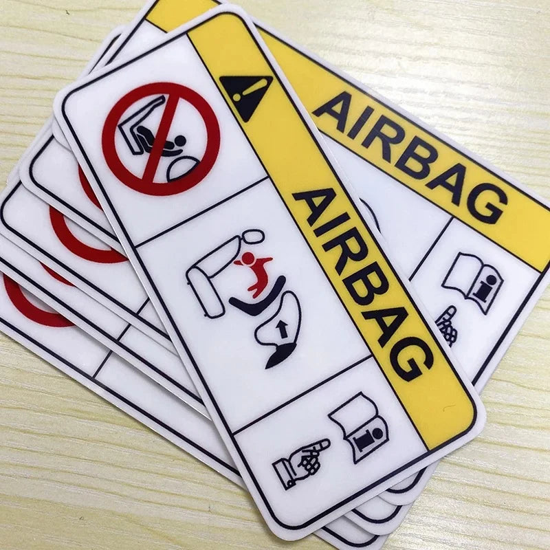 1Pc Easy Apply Airbag Safety Car Decal Waterproof Vinyl Sun Visor Dashboard Pegatinas Para Coche Auto Interior