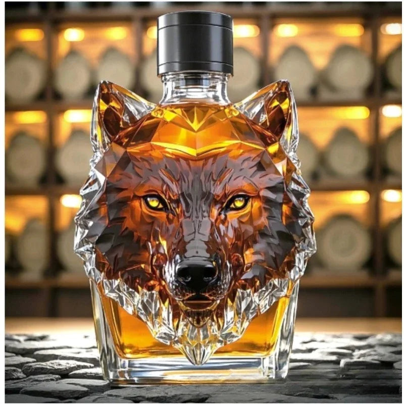 10Oz Funny Middle Finger Whiskey Glass Decanter Duck Turtle Dog Glass Whiskey Wine Bottle