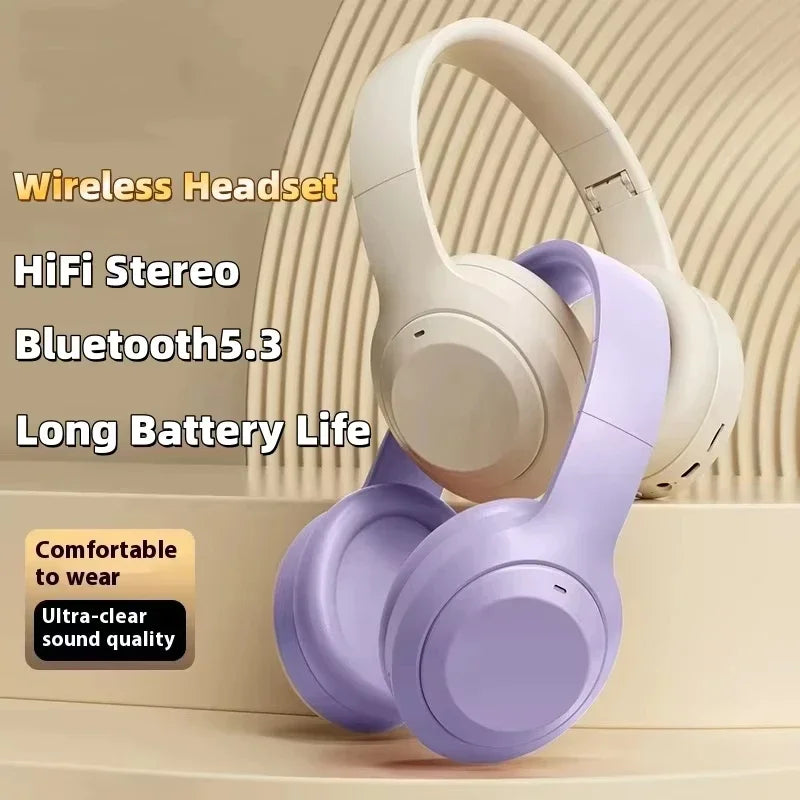 M5 Wireless Headset Bluetooth 53 HiFi Stereo Noise Cancelling Gaming Earphones Foldable Headband with Microphone Earbuds