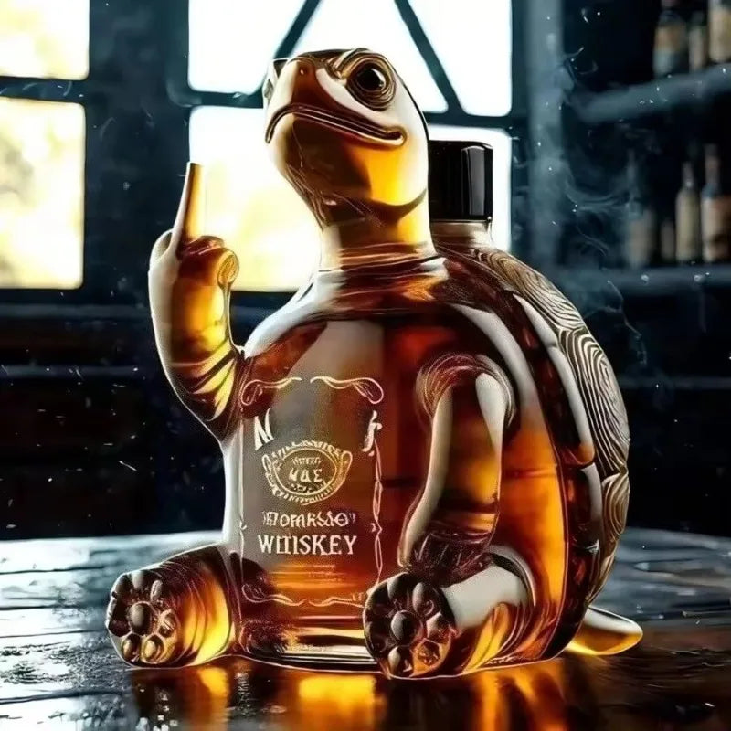 Funny Middle Finger Animal Modeling Wine Bottle Whiskey Glass Decanter Bar Wine