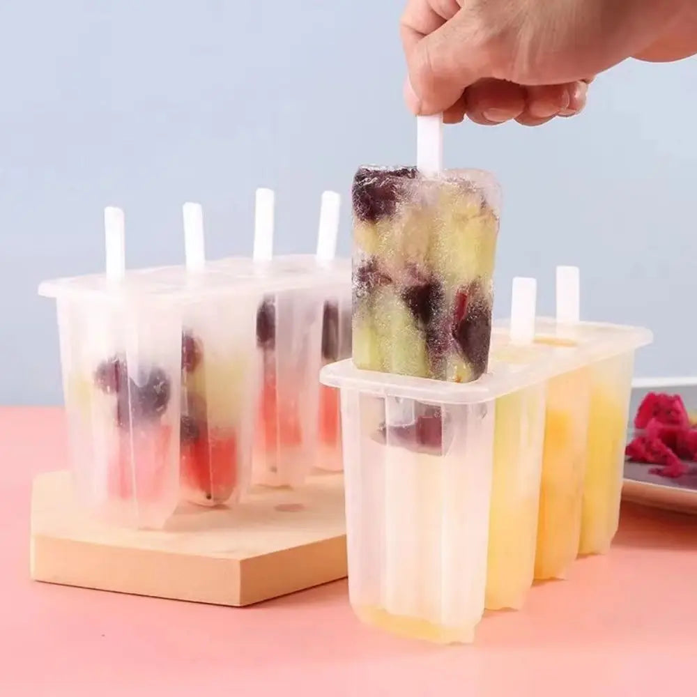Popsicle Mold With Lid Home Made Homemade Mung Bean Popsicle Homemade Ice Cream Frozen Ice Cream Molds