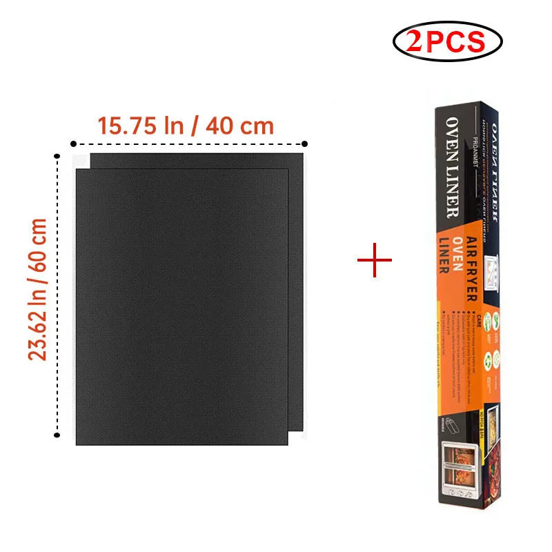 BBQ Grill Mat Non-stick Reusable Heat Resistant Extra Thick Pad Oven Liners Baking Mats Easy Clean Kitchen Outdoor Barbecue Tool