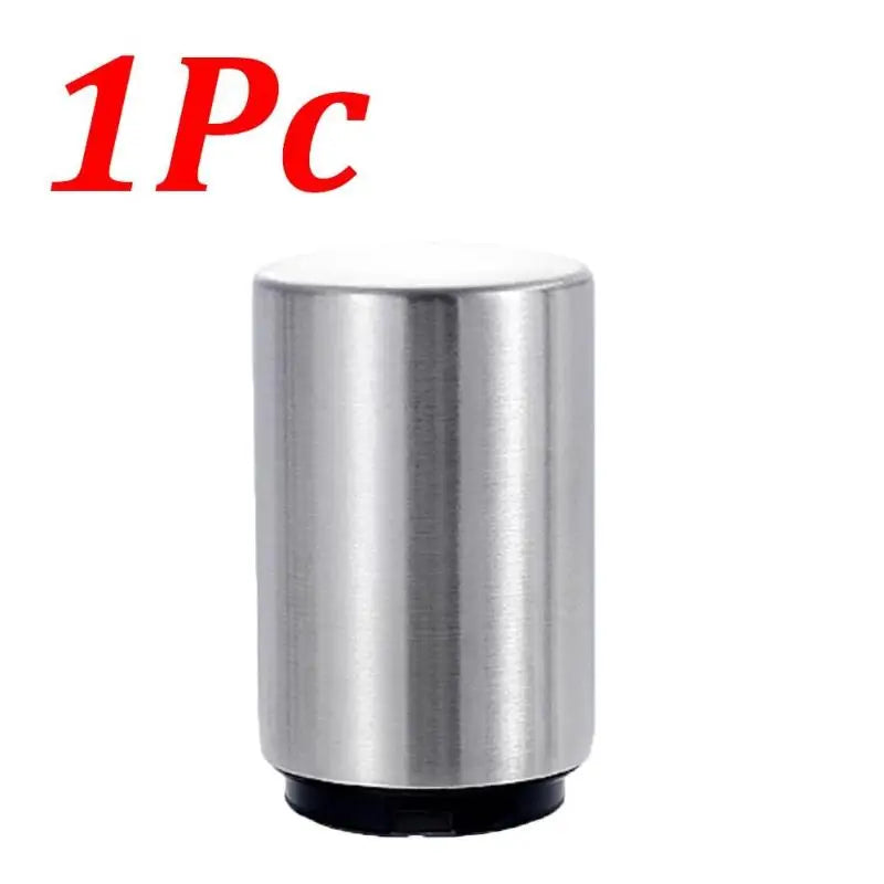 1Pc Automatic Stainless Steel Beer Bottle Opener Magnet Beer Opener Stainless Steel Push Down Opener Wine Kitchen Bar Tools.