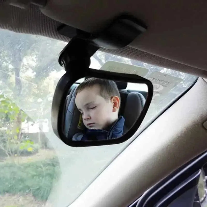 Car Interior Baby Mirrors 360 Degrees Rotatable Windshield Sucker Sun Visor Plate Clips Mirror Baby Kid Back Seat Observe Mirror