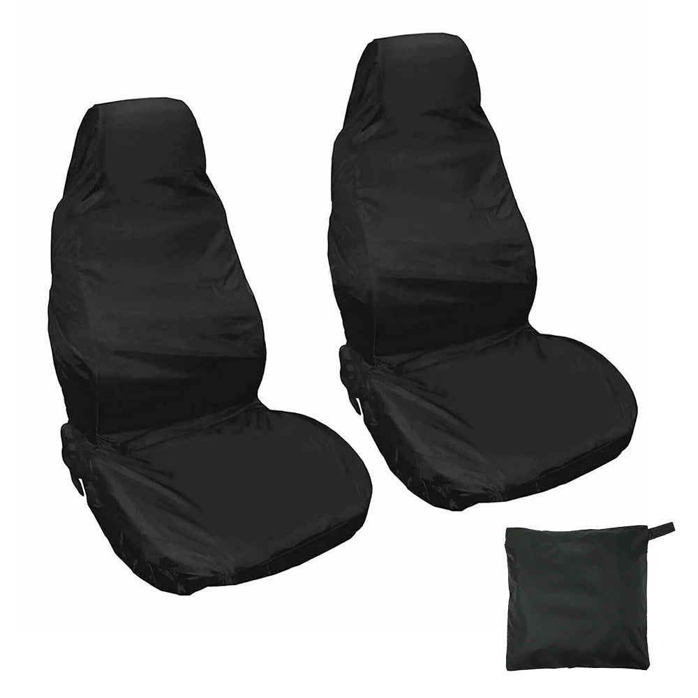 2Pcs Car Seat Cover Waterproof Universal Auto Seat Covers Breathable Cushion Protector Pull Cargo Antifouling Dust Covers