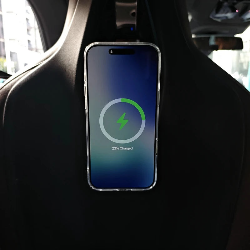 For BMW X7 X6 X5 X3 I5 I7 IX 2023 2024 2025 Car Wireless Charger Seat Pad Phone Magnetic LED Holder Stand Trim Accessories