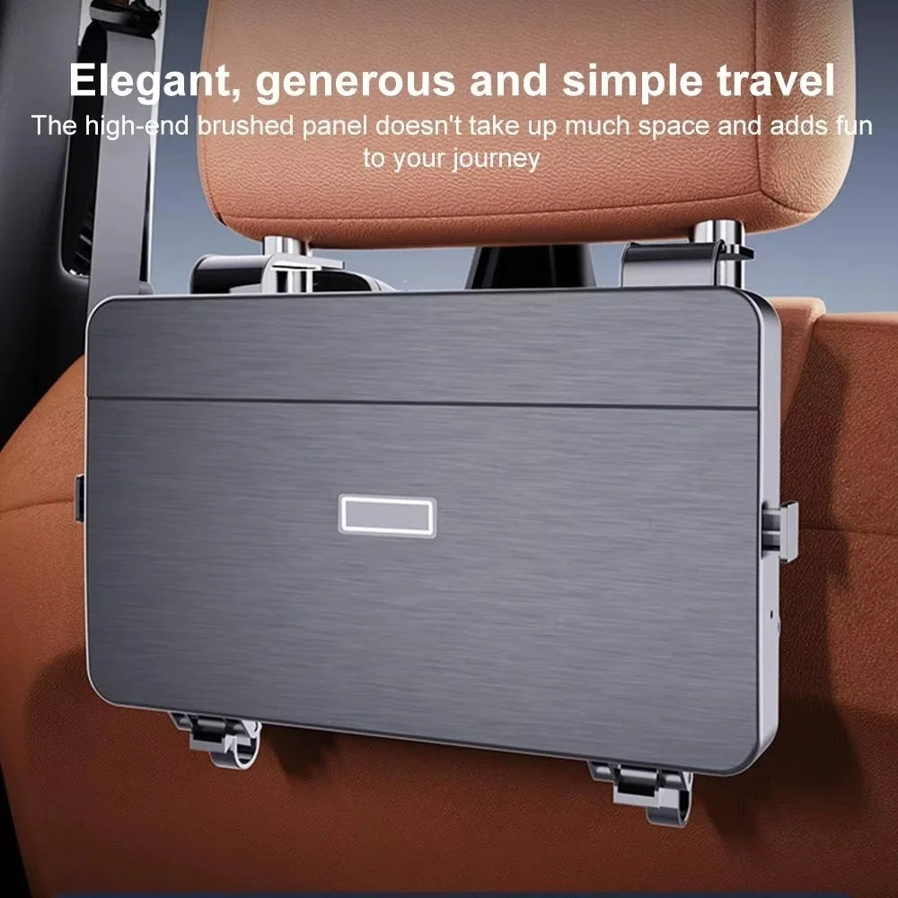 Car Backseat Organizer Food Tray Snack Table With Cup Holder Multifunctional Car Headrest For Road Trip Car Interior Accessories
